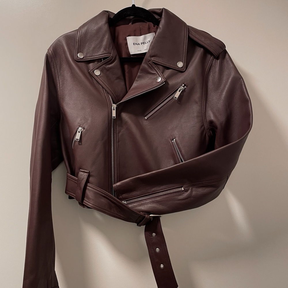 Ena Pelly Goldie Leather Jacket
